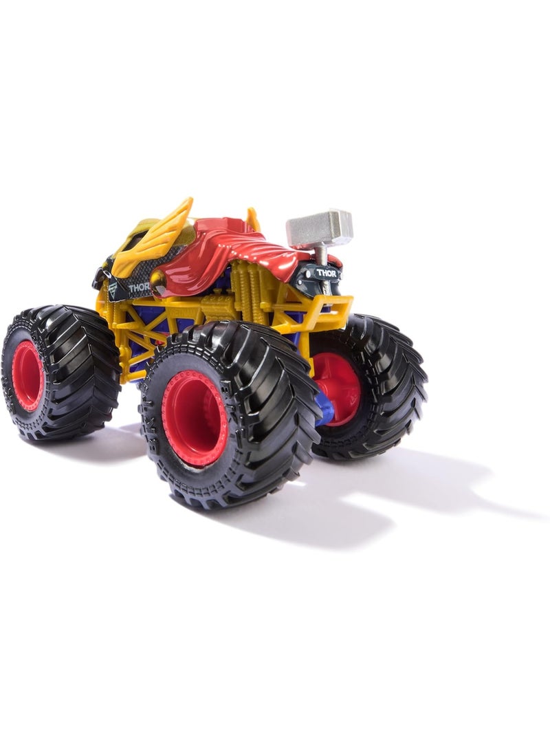 Monster Jam, Marvel Official Thor Monster Truck, Die-Cast Vehicle, 1:64 Scale, Super Hero Kids Toys for Boys Ages 3 and up - Image 4